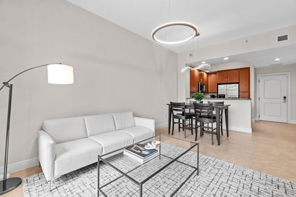 Dining room, Interior, Kitchen, Living room, Pendant Lights, Recessed Lighting, Stainless Steel Appliances