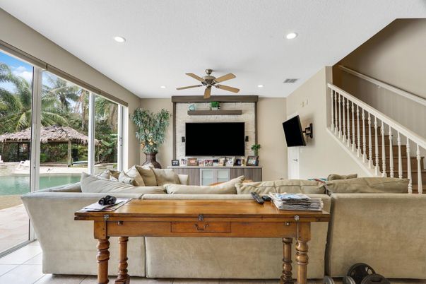 Interior, Living room, Recessed Lighting