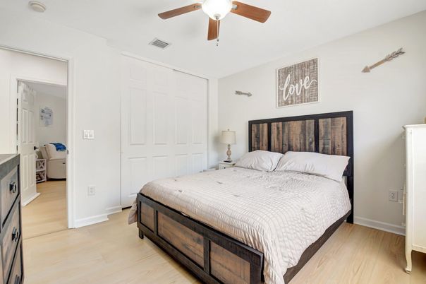Bedroom, Interior, Wood Texture Flooring