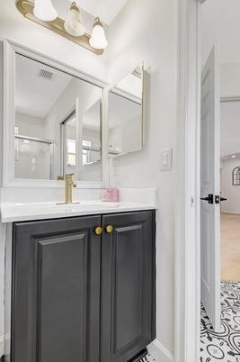 Bathroom, Interior, Wood Texture Flooring