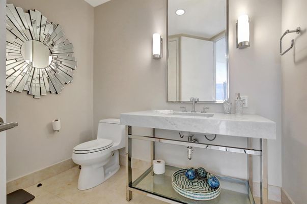 Bathroom, Interior, Recessed Lighting