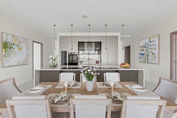 Dining room, Interior, Kitchen, Pendant Lights