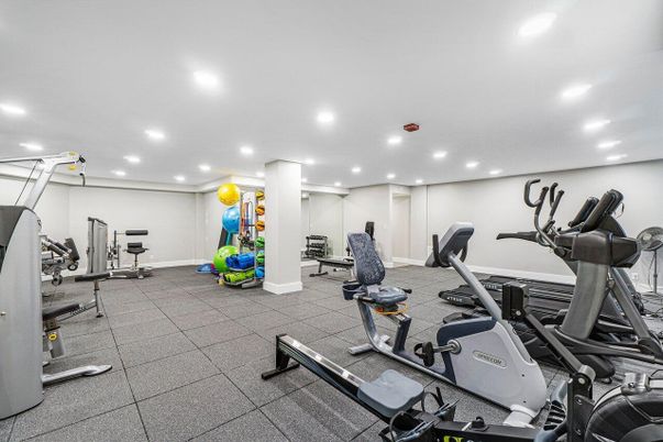 Fitness Equipment, Gym, Interior, Recessed Lighting