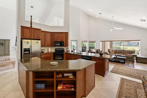 Interior, Kitchen, Living room, Recessed Lighting