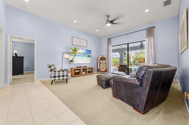 Interior, Living room, Recessed Lighting