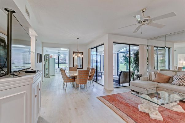 Dining room, Interior, Living room, Pendant Lights, Wood Texture Flooring