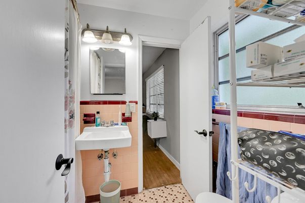 Bathroom, Interior, Wood Texture Flooring