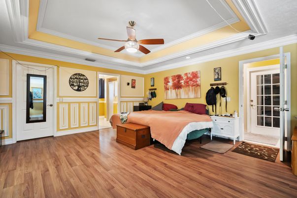 Bedroom, Interior, Wood Texture Flooring