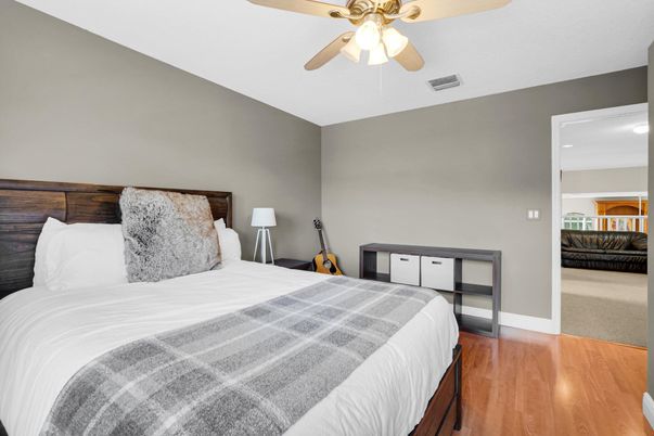 Bedroom, Interior, Wood Texture Flooring
