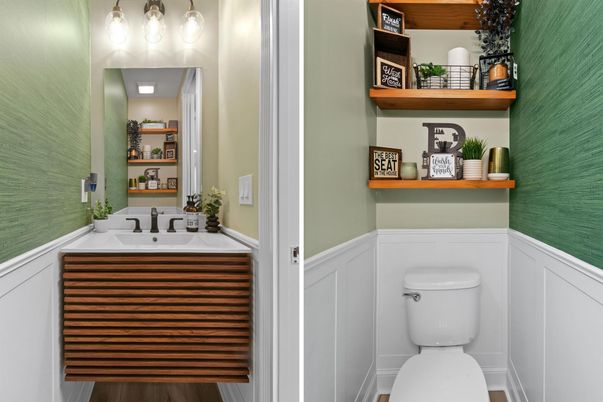 Bathroom, Interior, Wood Texture Flooring