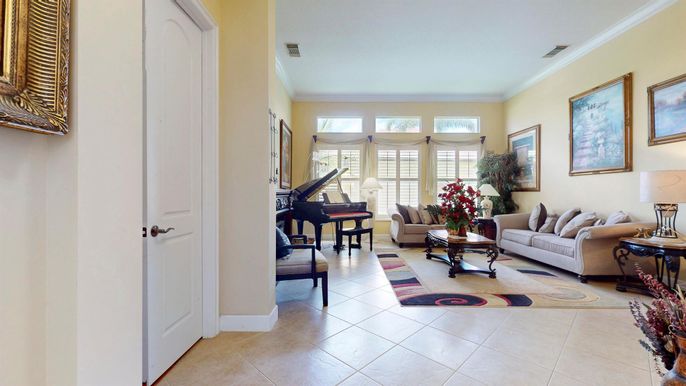 Interior, Living room, Piano