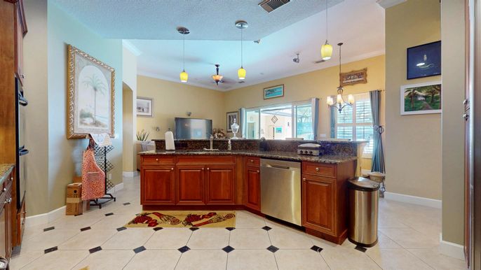 Chandelier, Interior, Kitchen, Pendant Lights