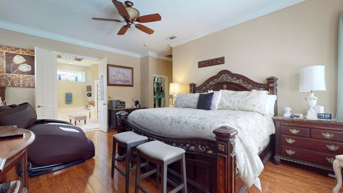 Bedroom, Interior, Wood Texture Flooring
