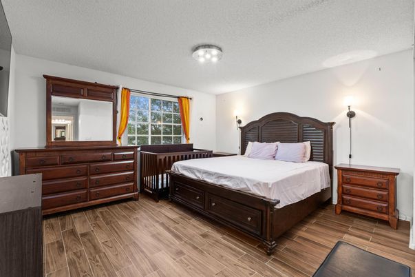 Bedroom, Interior, Wood Texture Flooring