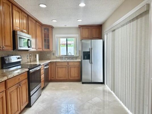 Interior, Kitchen, Recessed Lighting, Stainless Steel Appliances
