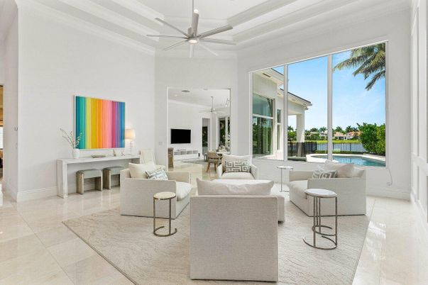 Interior, Living room, Recessed Lighting