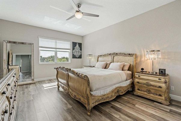 Bedroom, Interior, Wood Texture Flooring