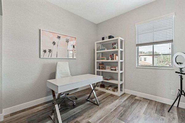 Home Office, Interior, Wood Texture Flooring