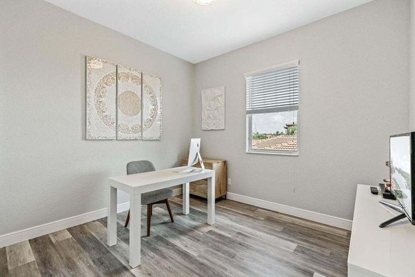 Home Office, Interior, Wood Texture Flooring