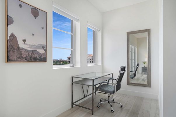 Home Office, Interior, Wood Texture Flooring