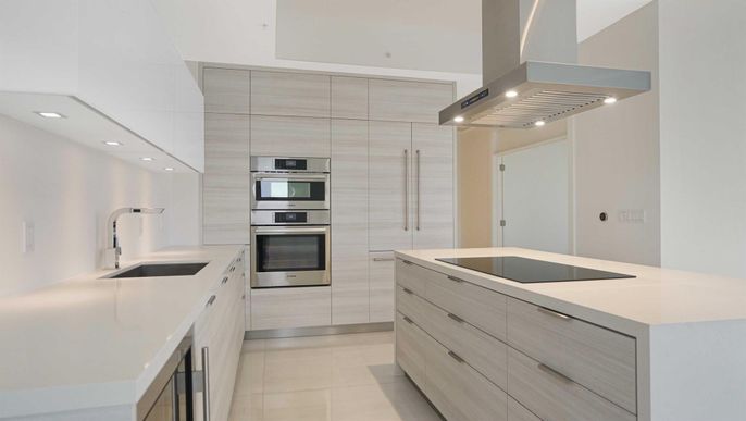 Interior, Kitchen, Recessed Lighting, Stainless Steel Appliances