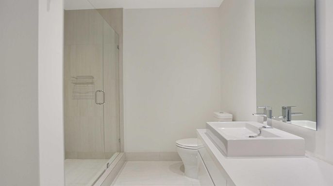 Bathroom, Glass Shower, Interior