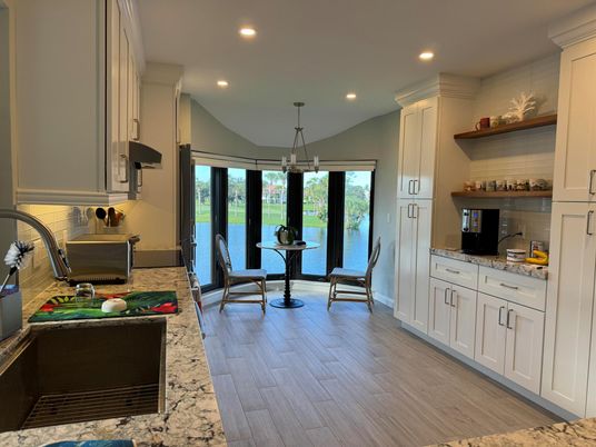 Interior, Recessed Lighting, Water, Wood Texture Flooring