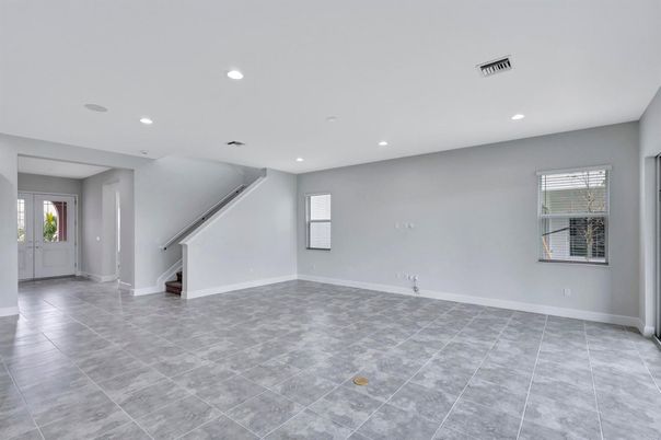 Empty room, Interior, Recessed Lighting