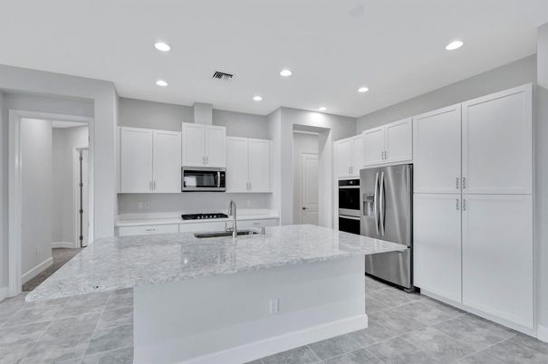 Interior, Kitchen, Recessed Lighting, Stainless Steel Appliances
