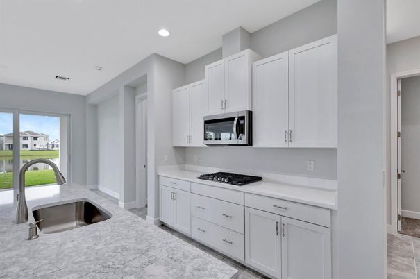 Interior, Kitchen, Marble, Recessed Lighting