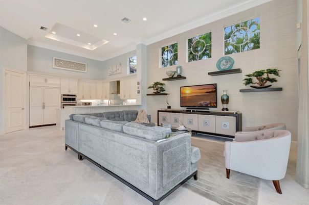 Interior, Kitchen, Living room, Recessed Lighting, Stainless Steel Appliances