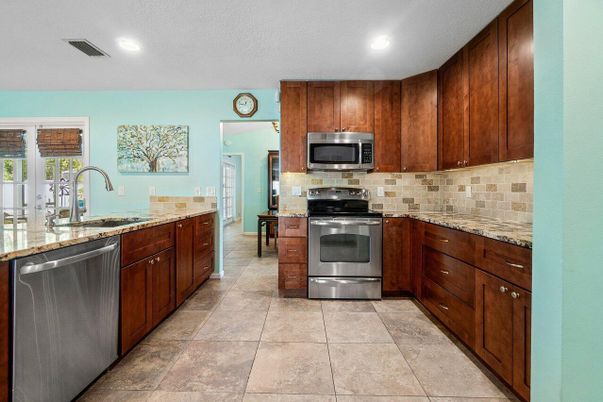 Interior, Kitchen, Recessed Lighting, Stainless Steel Appliances
