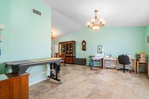 Chandelier, Home Office, Interior