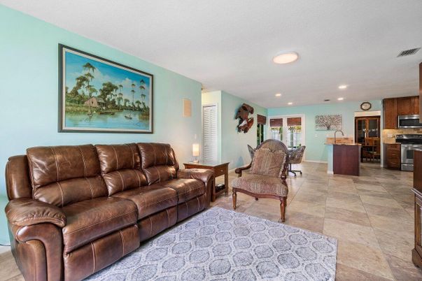 Interior, Kitchen, Living room, Recessed Lighting, Stainless Steel Appliances