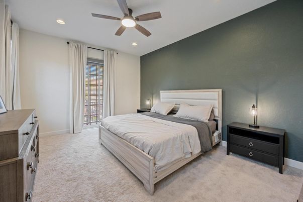 Bedroom, Interior, Recessed Lighting
