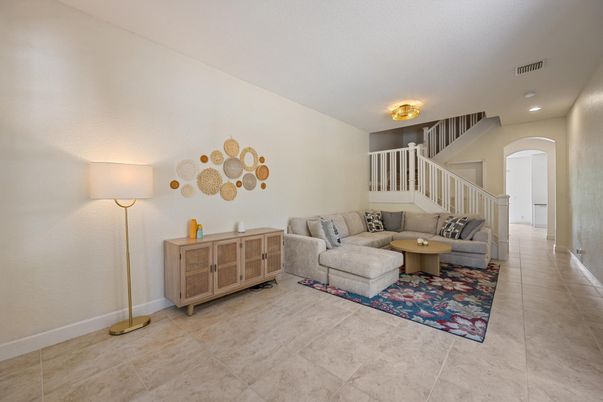 Interior, Living room, Recessed Lighting