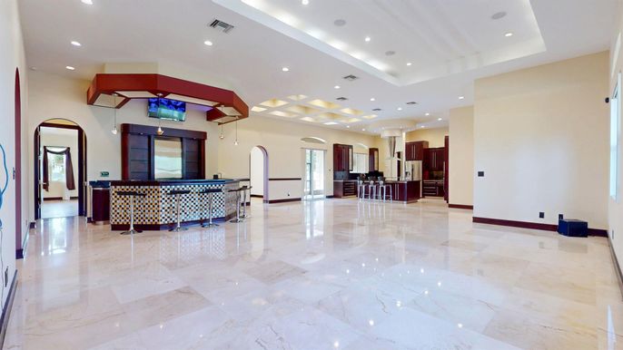 Interior, Marble, Recessed Lighting