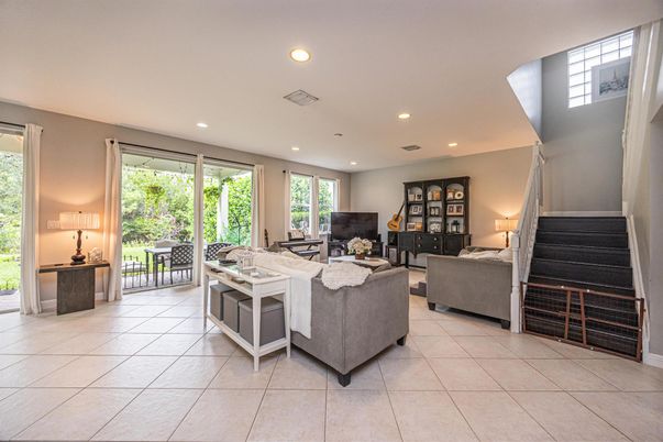 Interior, Living room, Recessed Lighting
