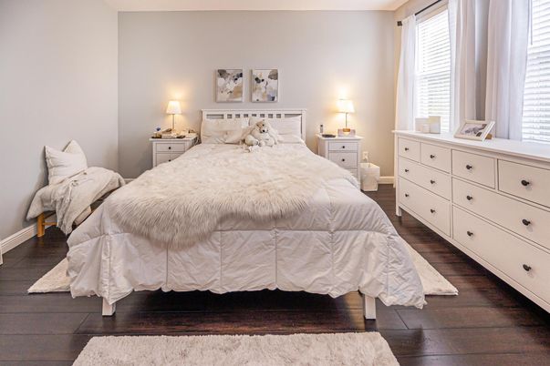 Bedroom, Interior, Wood Texture Flooring