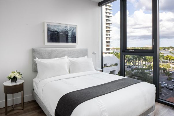 Bedroom, Interior, Water, Wood Texture Flooring