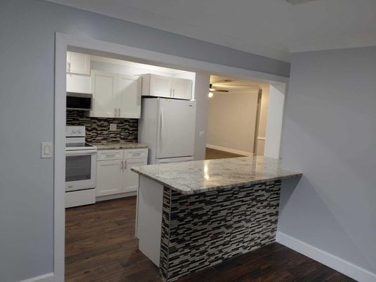 Interior, Kitchen, Wood Texture Flooring