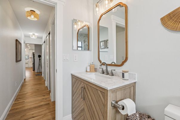 Bathroom, Interior, Wood Texture Flooring