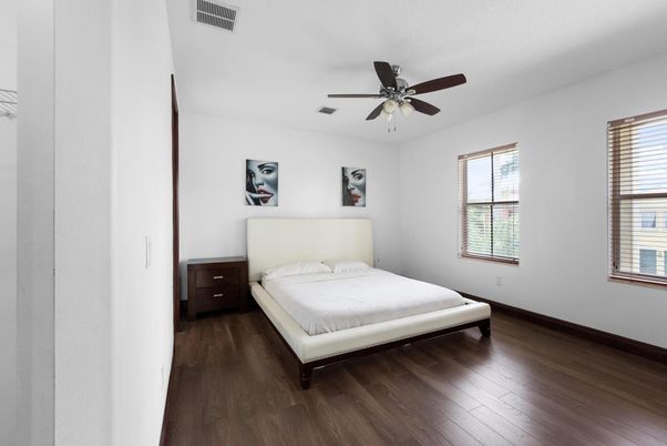 Bedroom, Interior, Wood Texture Flooring