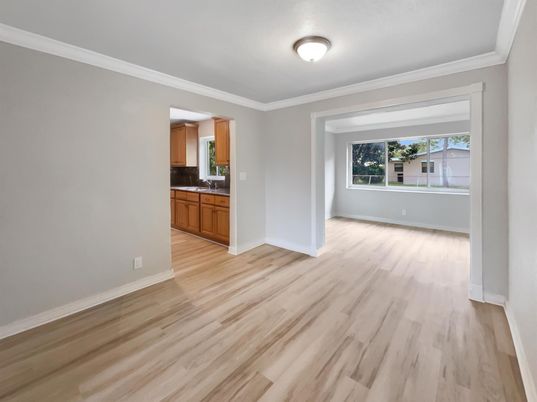 Empty room, Interior, Kitchen, Wood Texture Flooring