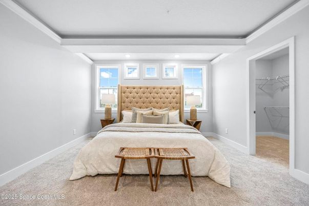 Bedroom, Interior, Recessed Lighting
