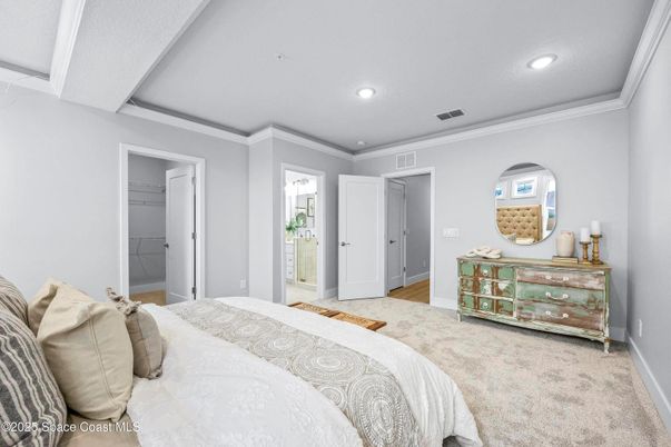 Bedroom, Interior, Recessed Lighting
