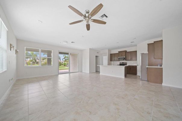 Empty room, Interior, Kitchen, Recessed Lighting