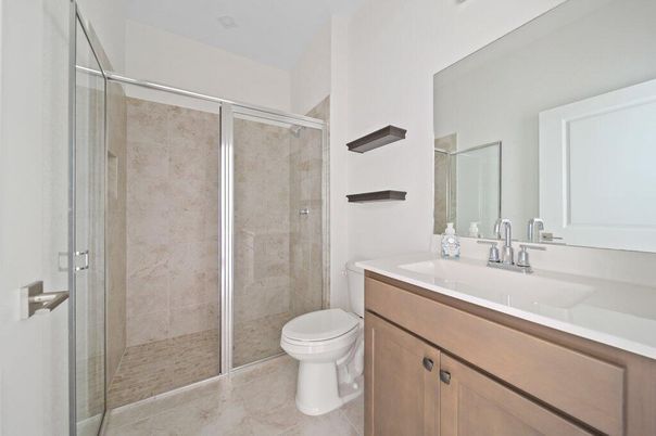 Bathroom, Glass Shower, Interior