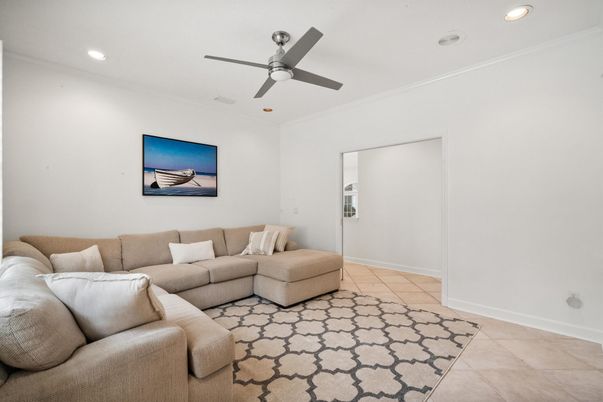 Interior, Living room, Recessed Lighting