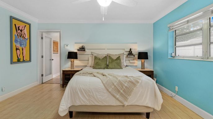 Bedroom, Interior, Wood Texture Flooring